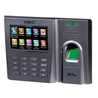 Zkteco U260 fingerprint biometric time clock support of cards and codecs zk 